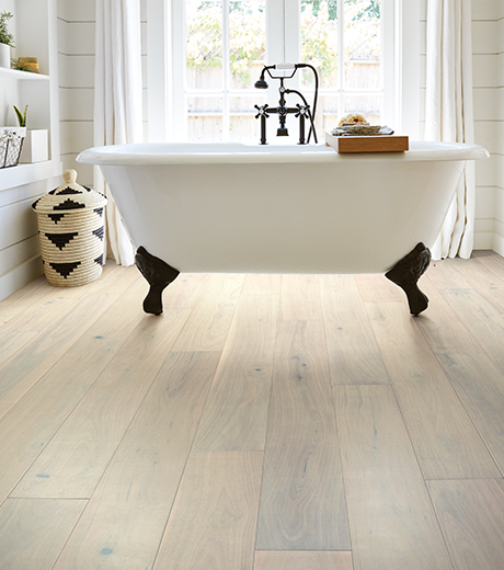 standalone tub on Floorte floors - SouthWest Floors, OH